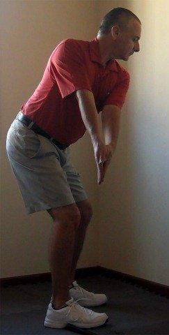 Golf Swing Takeaway: Thumbs over toe line and level with trouser pocket