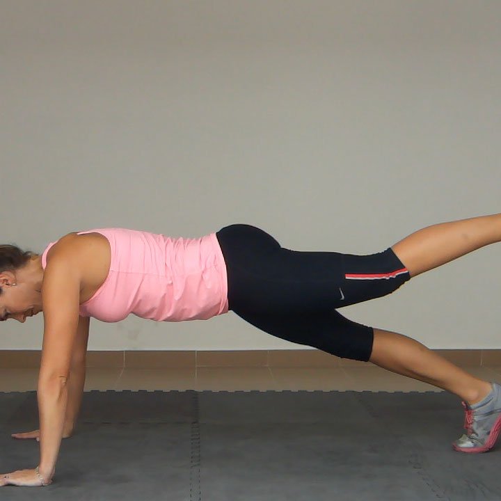High Plank with Hip Extension Exercise Golf Loopy Play Your Golf